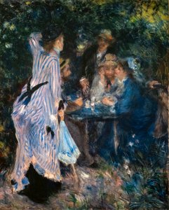 庭で。 ムーラン・ド・ラ・ガレットの木々の下で 作： Pierre Auguste Renoir