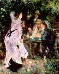 庭の中、またはムーラン・ド・ラ・ガレットの木の下 作： Pierre Auguste Renoir