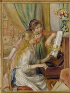 ピアノで若い女の子 作： Pierre Auguste Renoir