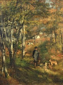 フォンテーヌブローの森のジュール・ル・クール 作： Pierre Auguste Renoir