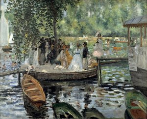ラグルヌイエール、1869年 作： Pierre Auguste Renoir