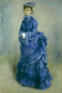 ラ・パリジェンヌ」1874年 作： Pierre Auguste Renoir