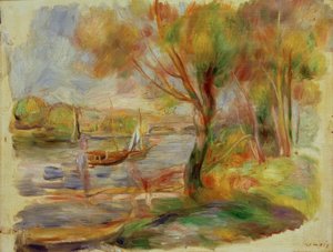 アルジャントゥイユのセーヌ川 作： Pierre Auguste Renoir