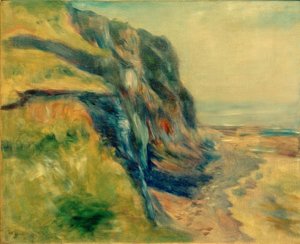 ディエップ近くの海岸 作： Pierre Auguste Renoir