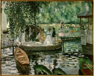 La grenouillere ピエール・オーギュスト・ルノワール（1841-1919）の絵画 1869年 ストックホルム、国立美術館 作： Pierre Auguste Renoir