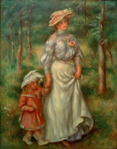 散歩 作： Pierre Auguste Renoir