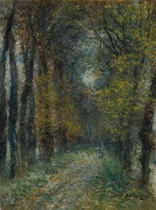 屋根付きの通路、1872 作： Pierre Auguste Renoir