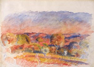 風景、1889年。 作： Pierre Auguste Renoir