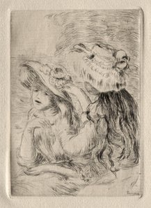 ル・シャポー・エパングレ（エッチング） 作： Pierre Auguste Renoir