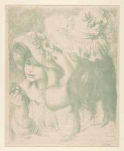 ル・シャポー?ピングル? (ピン留めされた帽子) 作： Pierre Auguste Renoir