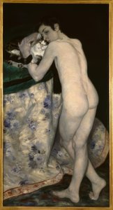 猫と少年 作： Pierre Auguste Renoir