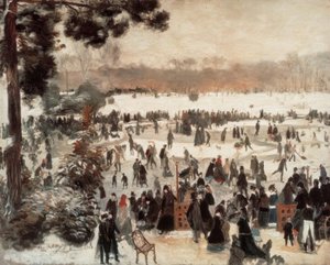 ロンシャンでスケート 作： Pierre Auguste Renoir