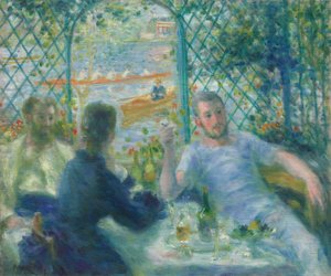 レストラン フルネーズでのランチ 漕ぎ手のランチ、1875 年。 作： Pierre Auguste Renoir