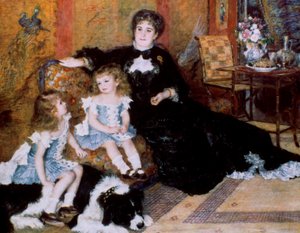 マダムジョルジュシャルパンティエとその子供たち、1878年 作： Pierre Auguste Renoir