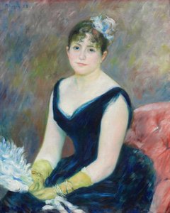 レオン・クラピソン夫人、1883年。 作： Pierre Auguste Renoir