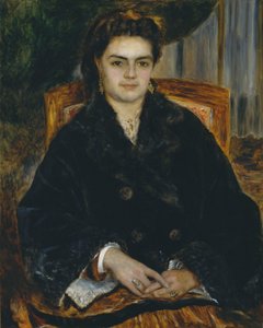 マダムエドゥアールベルニエマリーオクタヴィステファニーローレンス、1838-1920年、1871年。 作： Pierre Auguste Renoir