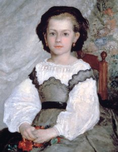 マドモアゼルロメインラコー、ディテール、1864 作： Pierre Auguste Renoir