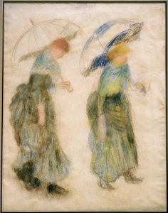 傘を持つ少女 作： Pierre Auguste Renoir