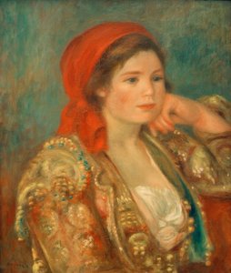 スペインのジャケットを持つ少女 作： Pierre Auguste Renoir