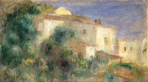 郵便局、カーニュ、1906-1907。 作： Pierre Auguste Renoir