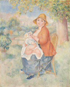 マタニティまたは授乳する女性（ルノワール夫人とその息子）