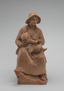 マタニティ：ルノワール夫人と息子、c。 1916年。 作： Pierre Auguste Renoir