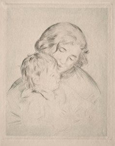 お母さんと子供 作： Pierre Auguste Renoir