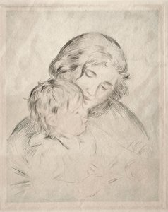 お母さんと子供 作： Pierre Auguste Renoir