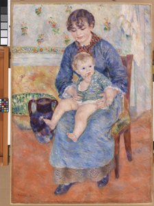 お母さんと子供 作： Pierre Auguste Renoir