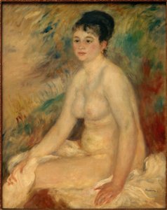 お風呂の後 作： Pierre Auguste Renoir