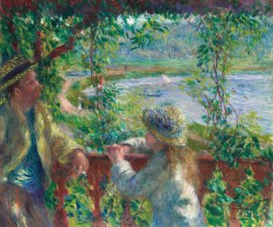 湖の近く 作： Pierre Auguste Renoir