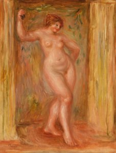 カスタネット付きヌード 作： Pierre Auguste Renoir