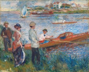 シャトーの漕ぎ手、1879 年。 作： Pierre Auguste Renoir