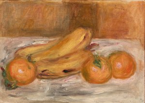 オレンジとバナナ 作： Pierre Auguste Renoir