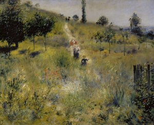 背の高い草を通る道 作： Pierre Auguste Renoir