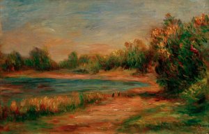 ガーンジーの風景 作： Pierre Auguste Renoir