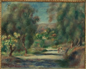 カーニュの風景 作： Pierre Auguste Renoir