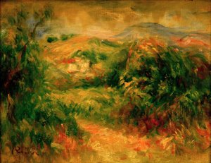 クロスデカーニュの風景 作： Pierre Auguste Renoir