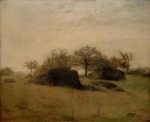 フォンテーヌブローの風景 作： Pierre Auguste Renoir
