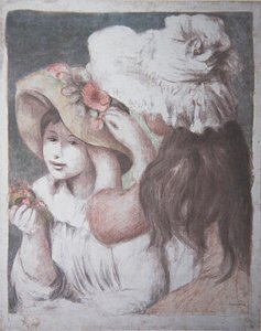 帽子のピン留め 作： Pierre Auguste Renoir