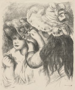 帽子のピン留め、1897年。 作： Pierre Auguste Renoir