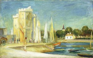ラロシェル港、1896年 作： Pierre Auguste Renoir
