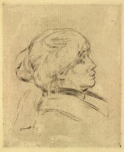 ベルトモリゾの肖像 作： Pierre Auguste Renoir