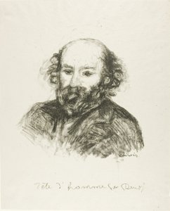 セザンヌの肖像 作： Pierre Auguste Renoir