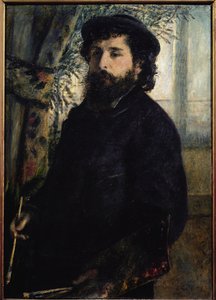 クロード・モネの肖像（油彩・キャンバス 作： Pierre Auguste Renoir