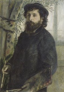クロード・モネの肖像、1875 作： Pierre Auguste Renoir