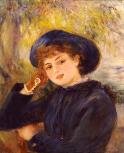 マドモアゼル・デマーシーの肖像、1882 作： Pierre Auguste Renoir