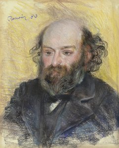 ポール・セザンヌの肖像1839-1906、1880 作： Pierre Auguste Renoir