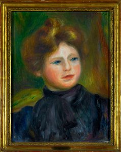 女性の肖像」 絵画 ピエール・オーギュスト・ルノワール（1841-1919） 1916年 薄手 0,35 x 0,27 m パリ musee du Louvre Mandatory mention:ヘレネとヴィクトル・リオンによる寄付 作： Pierre Auguste Renoir