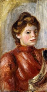 女性の肖像;女性の肖像、1891-1892 作： Pierre Auguste Renoir